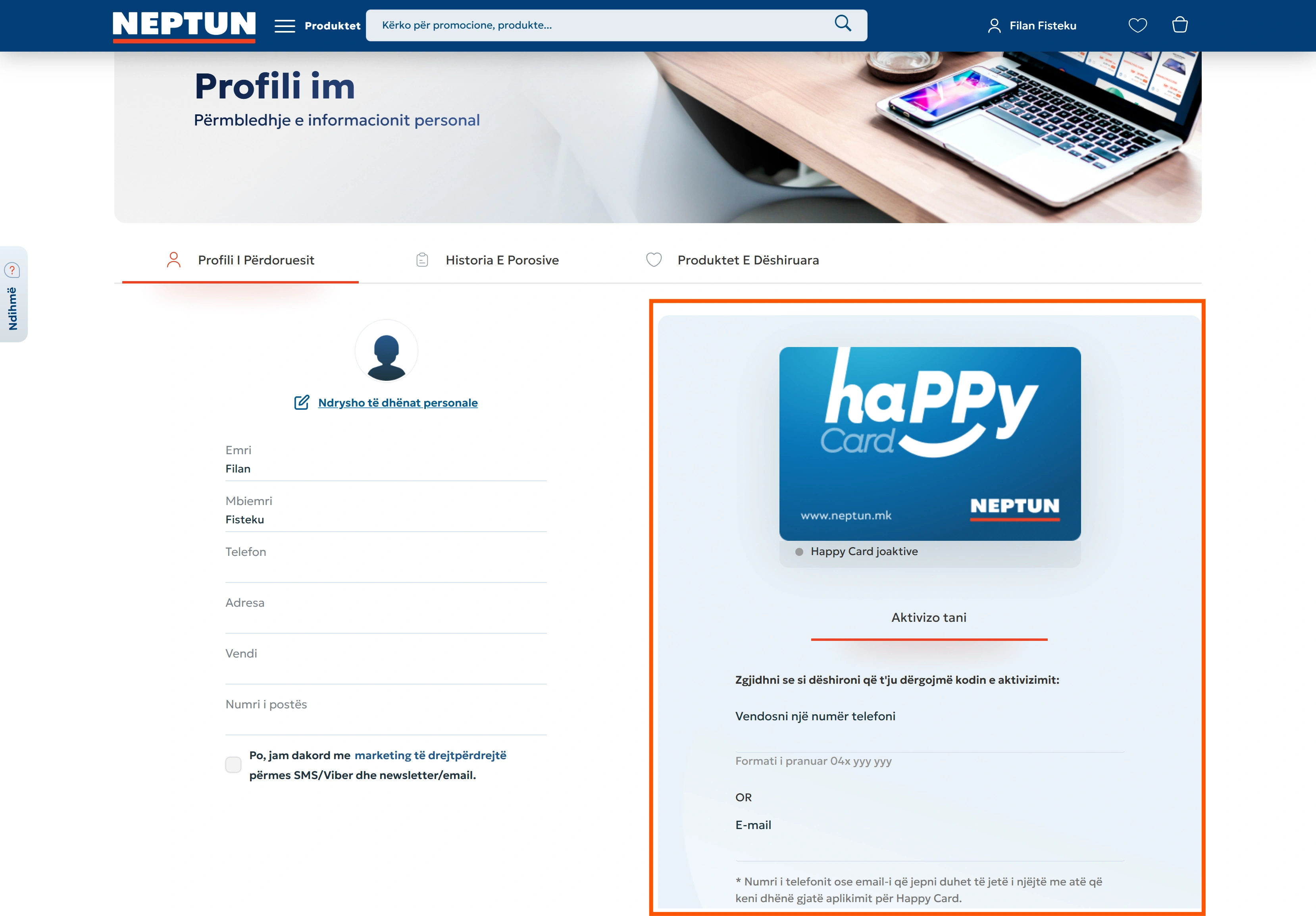 Ky&ccedil;ja n&euml; llogari