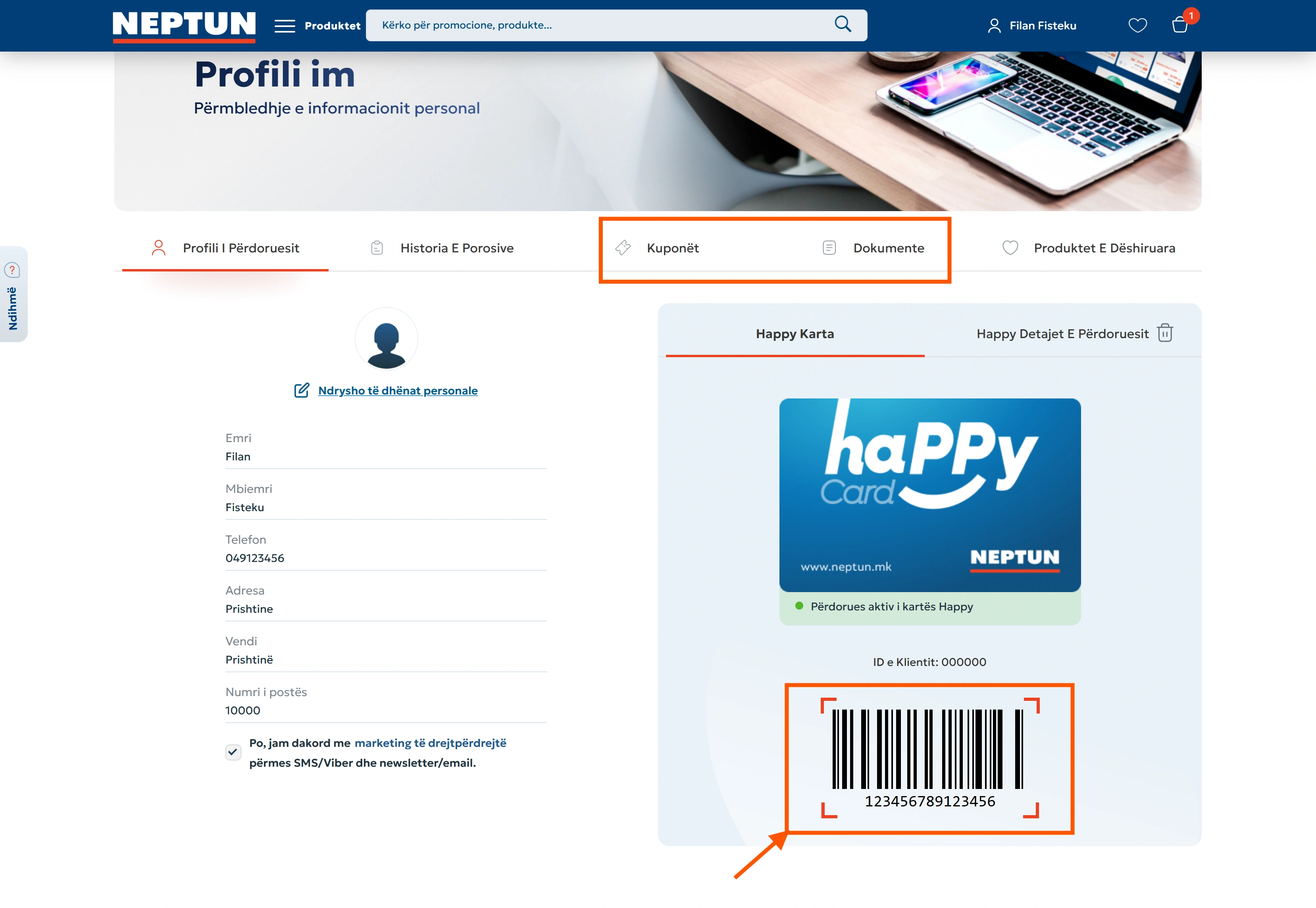 Ky&ccedil;ja n&euml; llogari